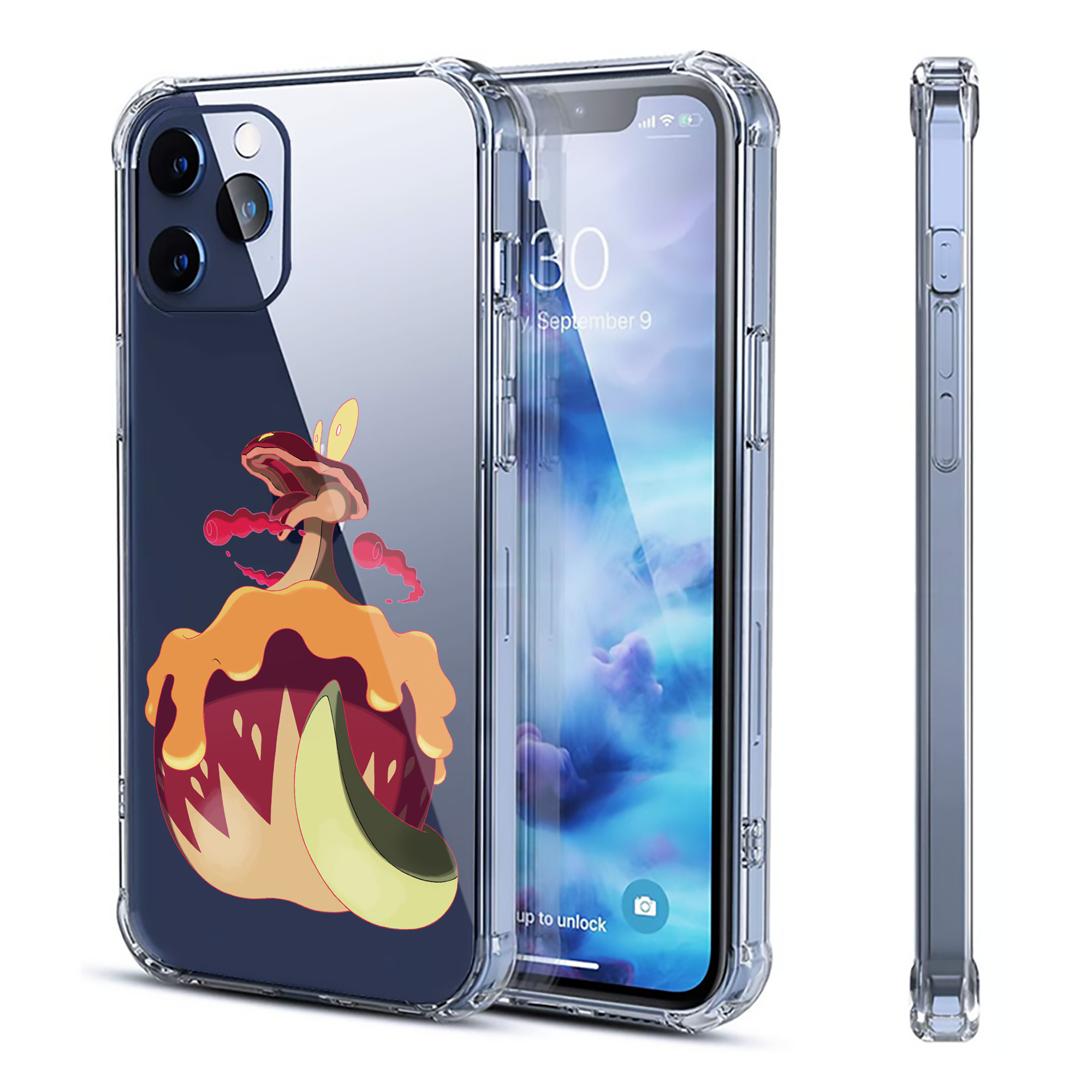 （画像用） ポケットモンスター Pokémon 【iPhone 12シリーズ対応】透明スマホケース（クリアソフトケース）